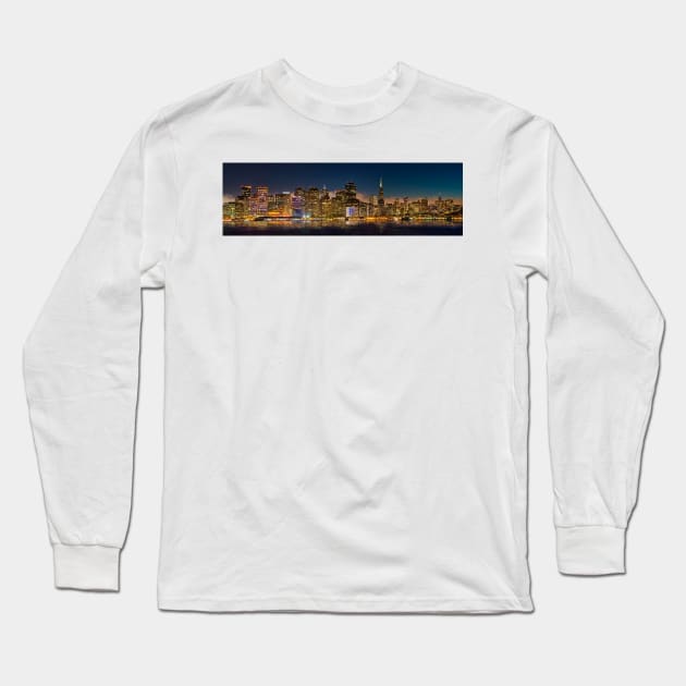 San Francisco Skyline Long Sleeve T-Shirt by jforno